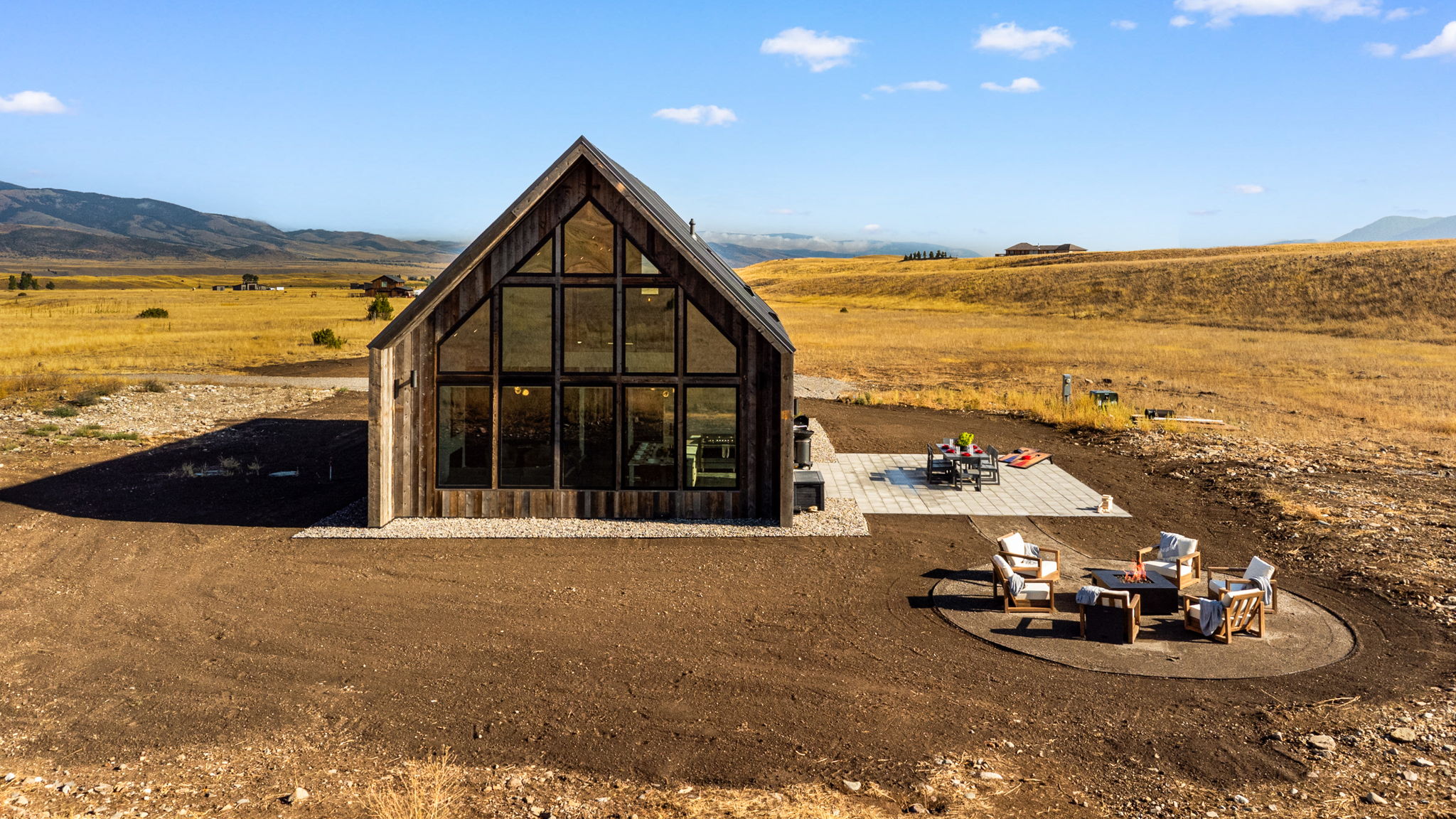 Completed Glass House in Pray, Montana